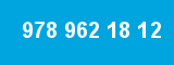 978 962 18 12 978 962 18 12